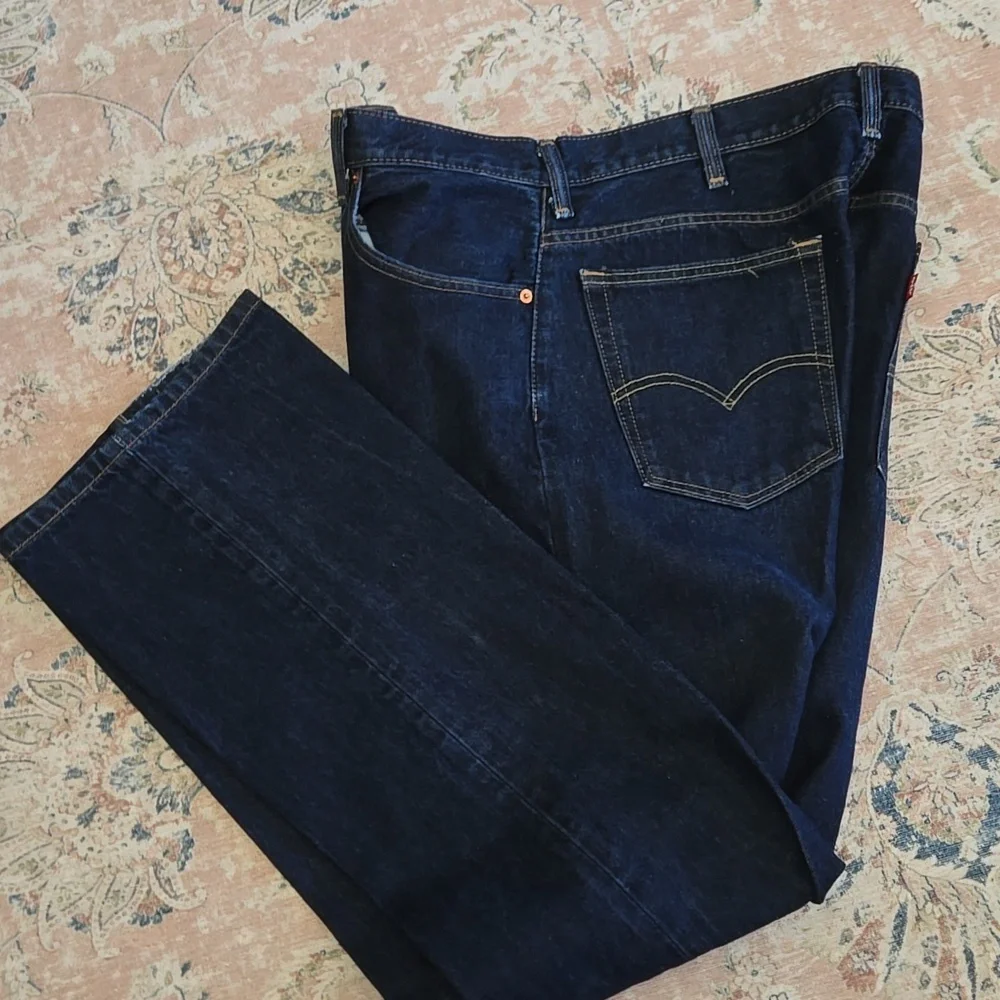 Levi's 517 Dark Indigo Straight Blue Jeans 100% Cotton Classic 5 Pocket W40xL32